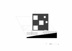 plusminusarchitects, Rodinný dom Dlhé Diely, Bratislava, pohled JV – foto