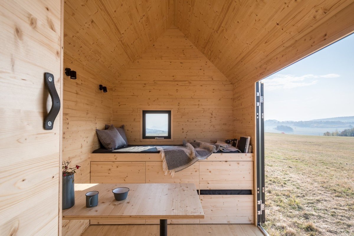 Mobilní domek Mobile Hut, ARTIKUL architekti.