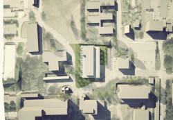 Pavilon rehabilitace Nemocnice Rudolfa a Stefanie Benešov, STA, projektový ateliér - vizualizace - situace