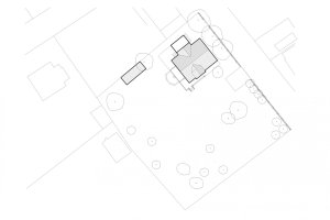 Vila s fontánou, Mjölk architekti, situace