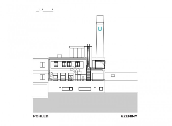 Bývalá Výrobna uzenin v Nuslích, Atelier Hoffman, pohled