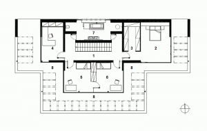 RG architects studio, Rodinná vila pod Hrádkem, Varnsdorf, 2. NP - foto