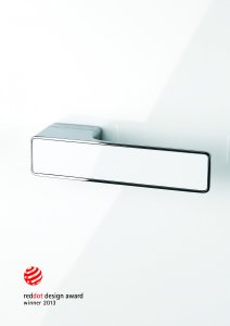 Kolekce dveřního kování MINIMAL/MAXIMAL získala ocenění Red Dot v roce 2013