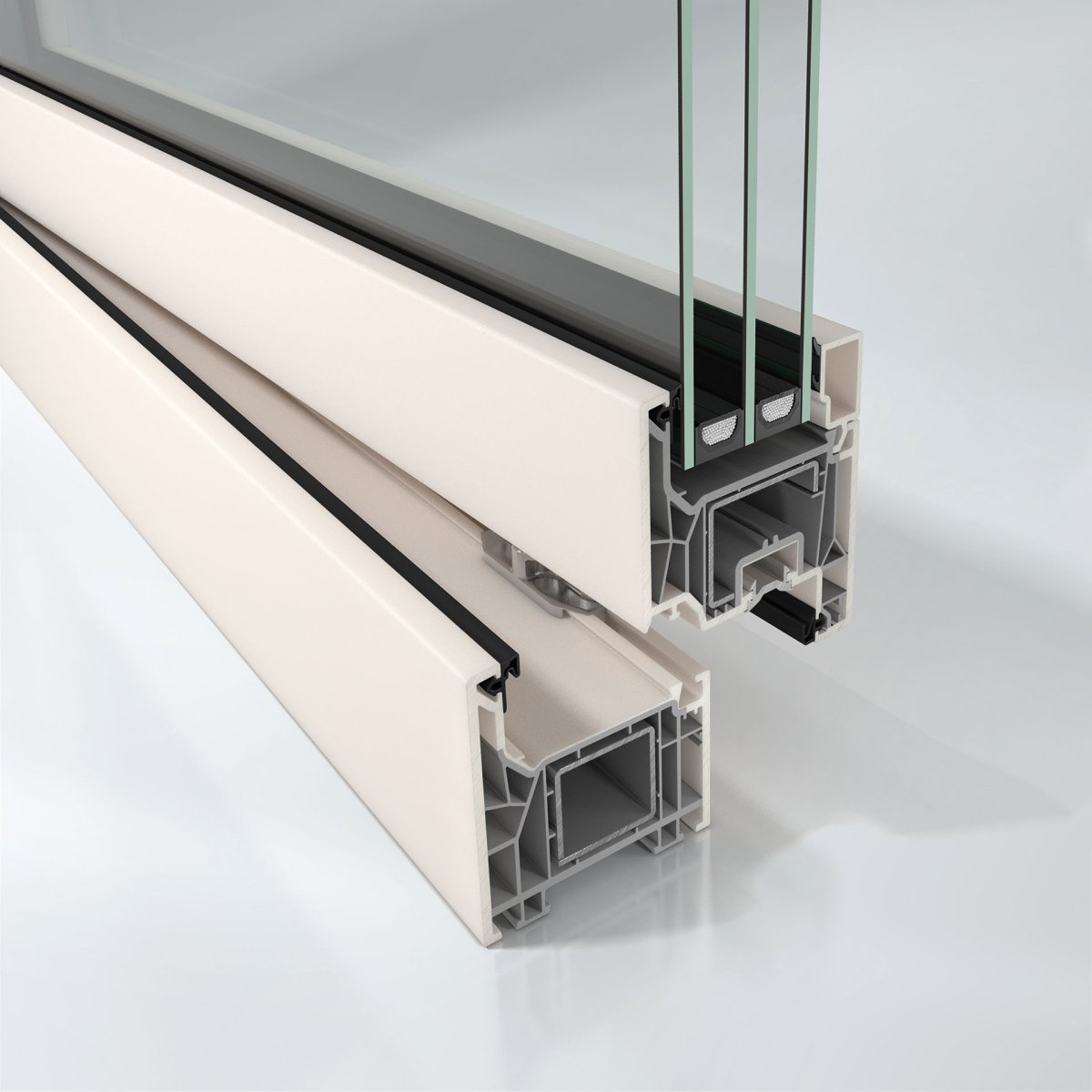 Jedinečnou designovou flexibilitu systému Schüco FocusIng umožňuje využití více než 300 standardních a speciálních fólií, metalických, jednobarevných či s dřevěnými povrchy.