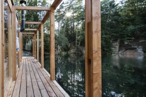 Plující sauna od ateliéru Hra