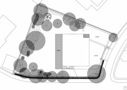 Rekonstrukce vily Oldřicha Starého, situace, JRA Jaroušek Rochová Architekti