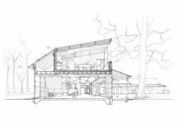 Boidot Robin architectes, průřez