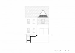 Vila Trojúhelník, Studio AEIOU, západní pohled