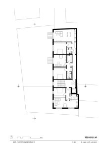 Bytový dům Prostějov, knesl kynčl architekti - půdorys 5.N.P.