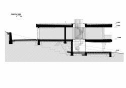 Rodiný dům Prešov-Vydumanec, řez, zerozero