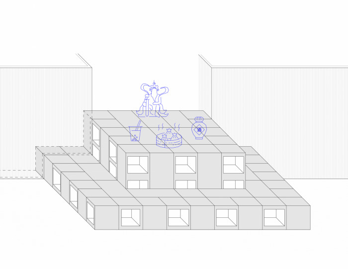 Rekonstrukce restaurační zahrady Hoja, Petr Danda, detail