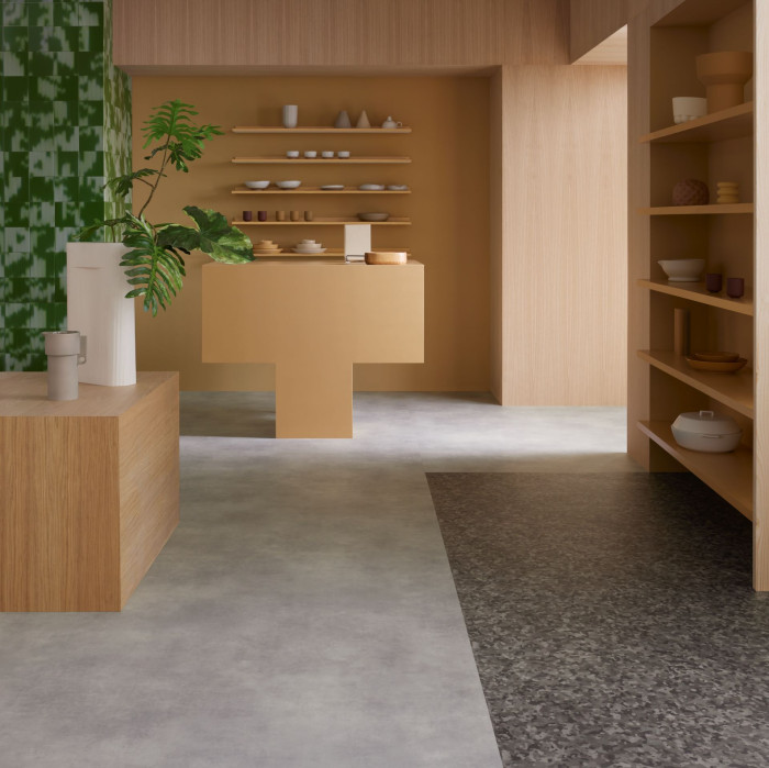 Akustický vinyl Sarlon a Modul´Up od Forbo Flooring Systems