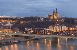 Ideový návrh mostu, autoři: Petr Tej, Marek Kopeć, Ian Firth, Andreas Galmarini, Steen Trojaborg, Eugen Brühwiler