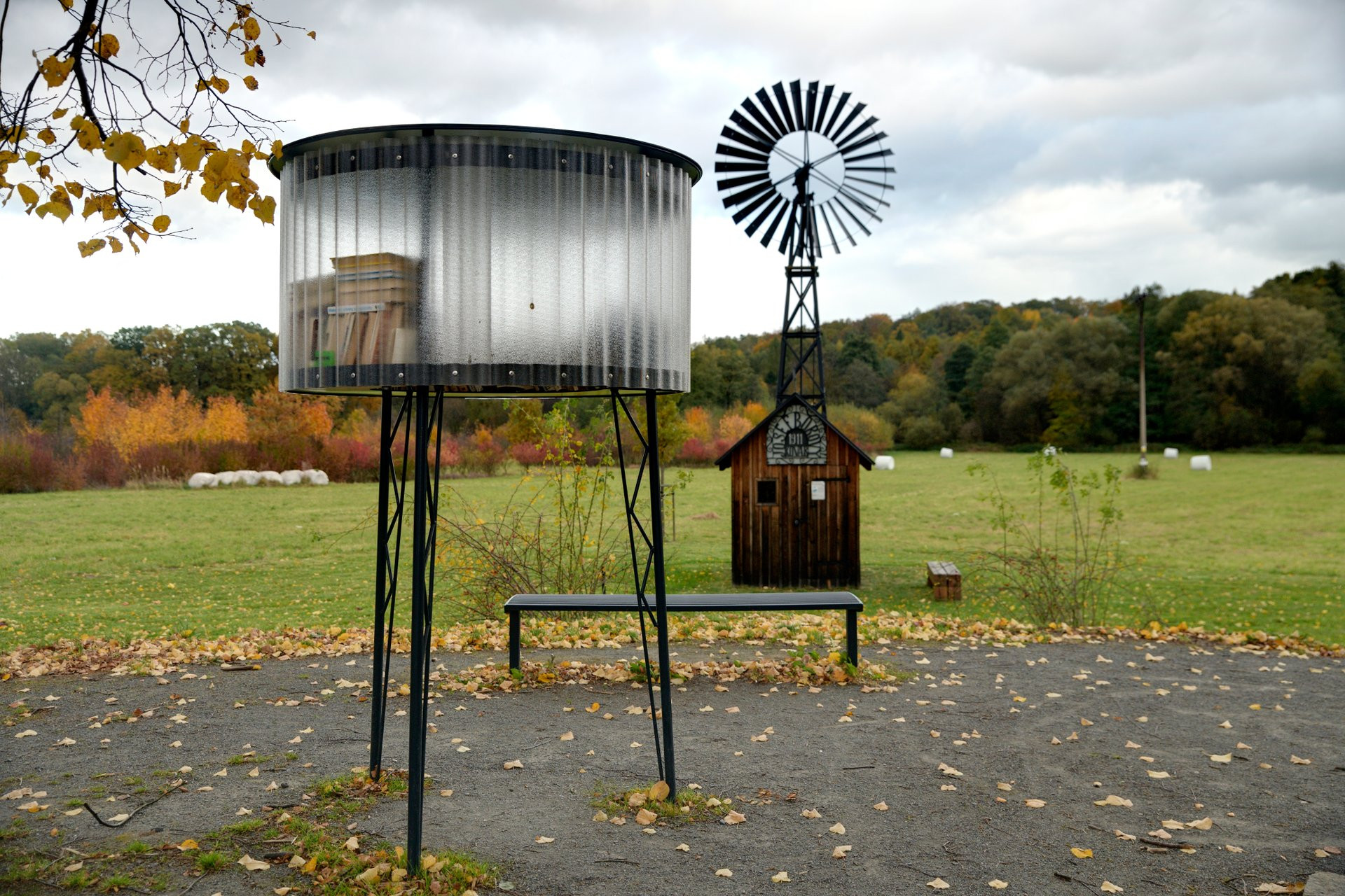 Městečko na Ostravsku má novou knihovničku. Stolařík architekti, 2018