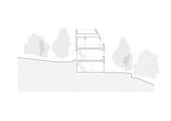 Příčný řez (Chata JARO u Prahy, edit! architects)