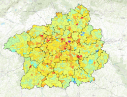 Aplikace pro mapování pohybu obyvatel.