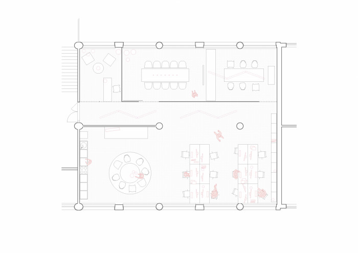 Zlínské kanceláře KHS, půdorys, Studio COSMO
