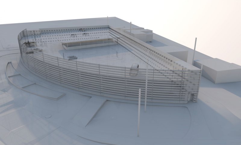 Zdenek Franek Architects, Parkovací dům Dolní Břežany -BIM model