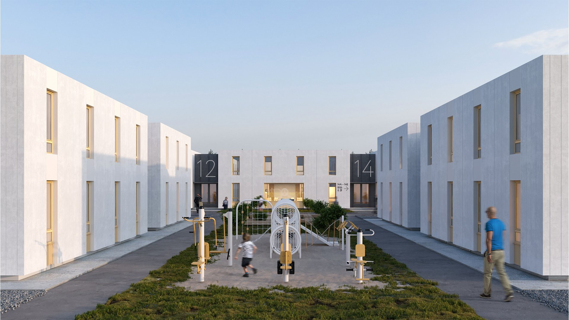 Modulární bydlení pro uprchlíky od kyjevského studia Balbek Bureau