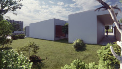 Vizualizace - smuteční síň v Horním Benešově