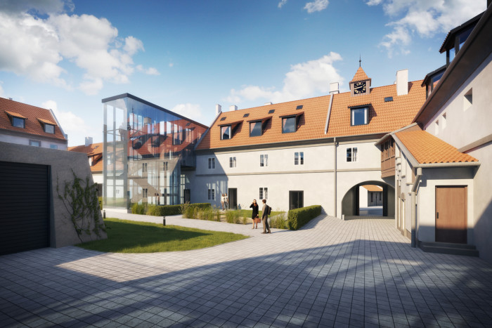 Revitalizace Jinonického dvora, vizualizace, AU plan / Tomáš Filgas, Eliška Chlachulová, Simona Matoušková, Milan Ševčík, Michal Šourek