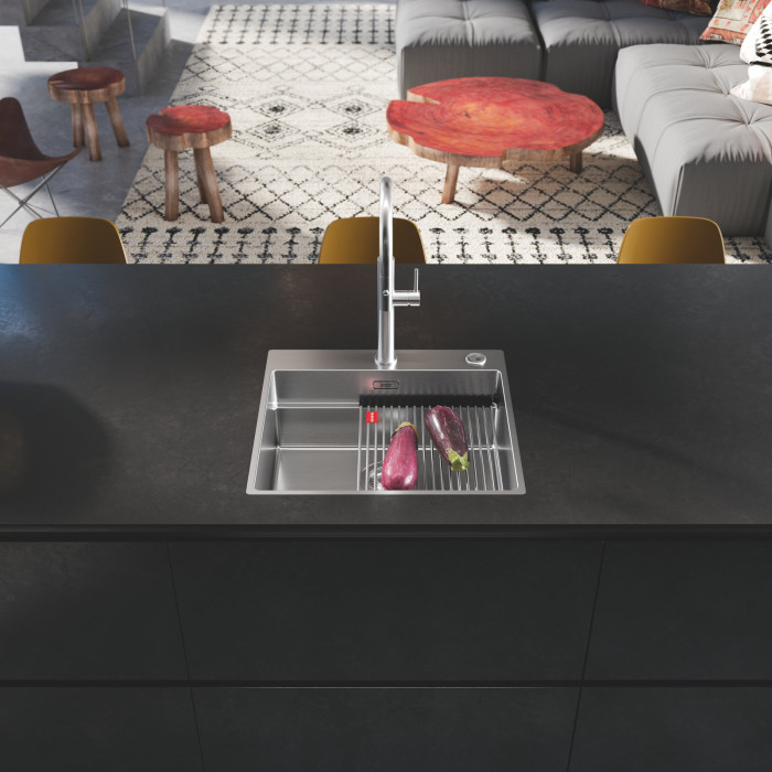 Nerezový dřez Box Pro včetně doplňků