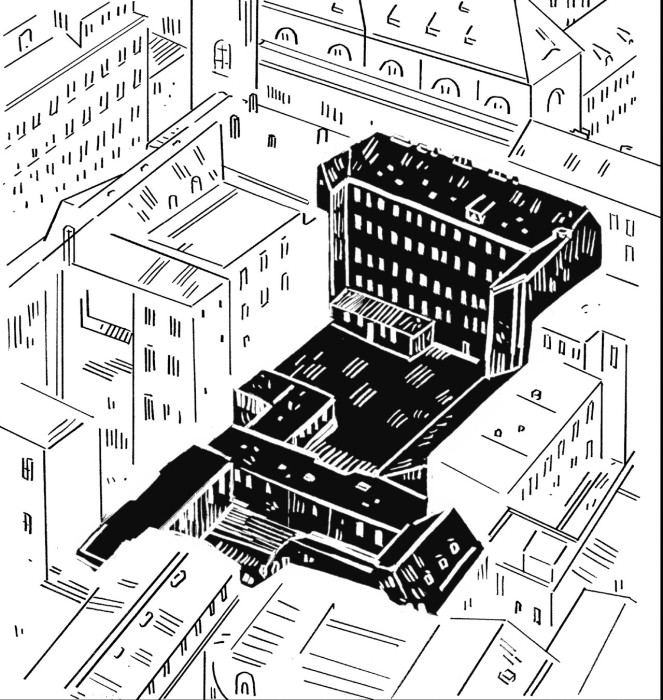 Ilustrace Alexeye Klyuykova pro Kampus Hybernská