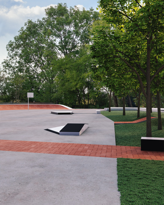 Volnočasový areál v Praze v Čakovicích, U / U Studio, vizualizace