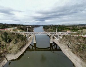 Železniční most přes Orlík z roku 1889