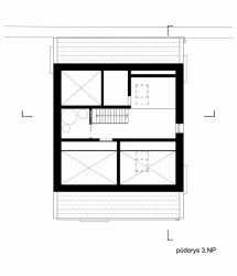 ov-a, Dům pro volný čas Sušice, půdorys 3. NP – foto