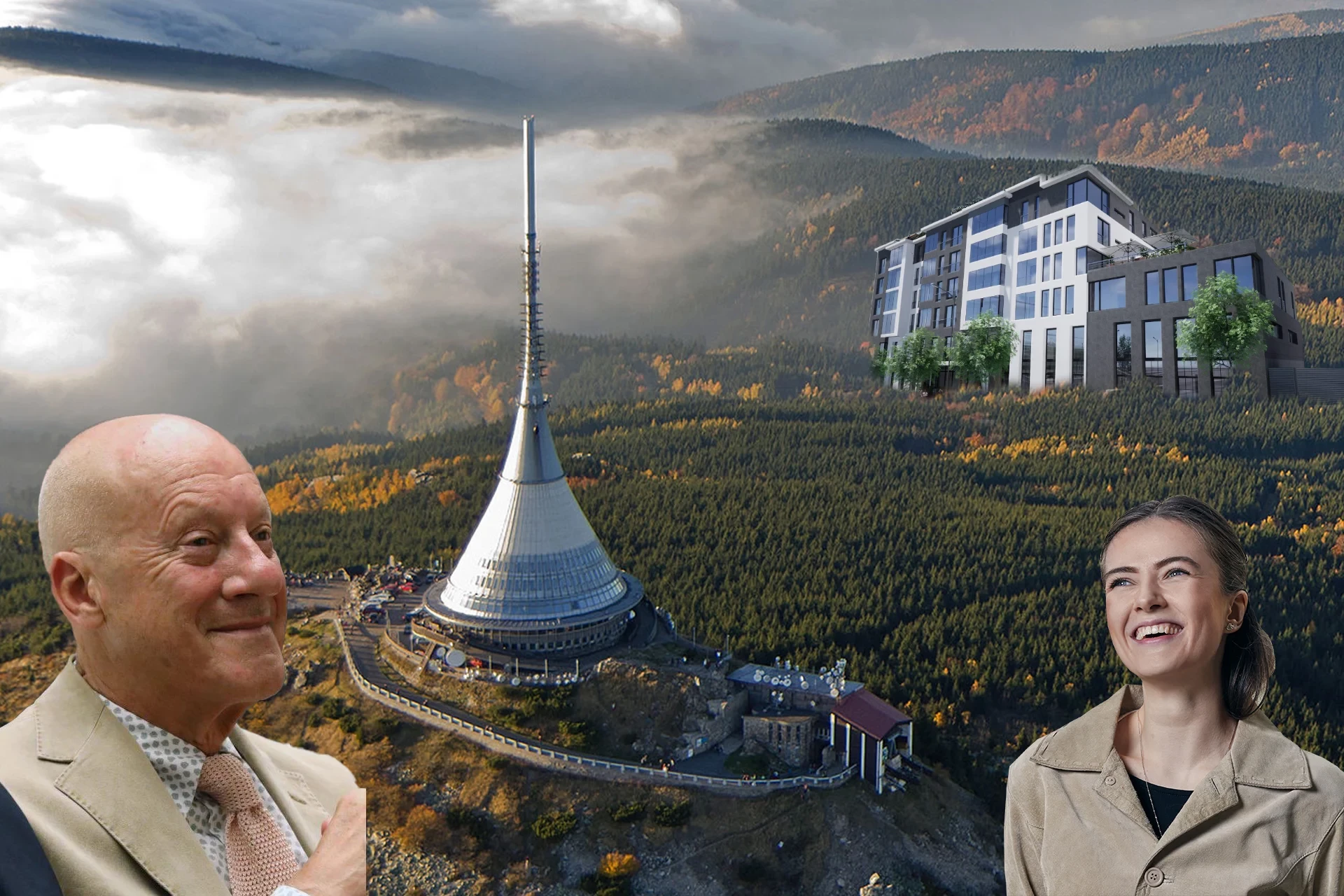Norman Foster oslavil 90. Praha 2 naštvala sítě ošklivým domem a Liberecký kraj jedná o koupi hotelu Ještěd