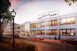 Palác elektrických podniků v průběhu času, vizualizace.