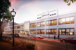 Palác elektrických podniků v průběhu času, vizualizace.