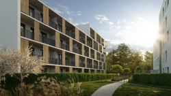 Rezidence Engerth budovaná v Kladně-Ostrovci podle návrhů kanceláří Expert Architects a Ateliér Smitka. Developerem je EBM Group.