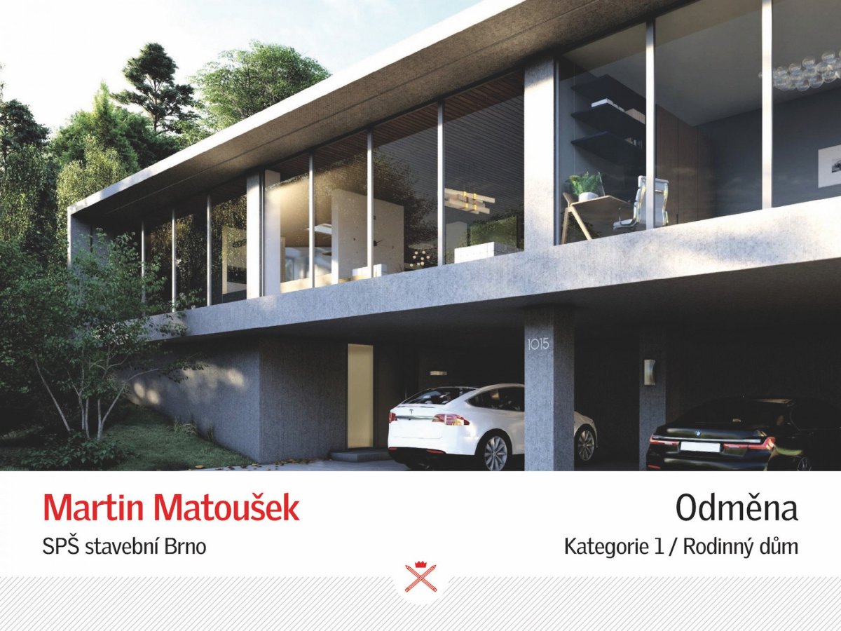 Středoškolská soutěž VELUX King of Daylight 2020, oceněný projekt