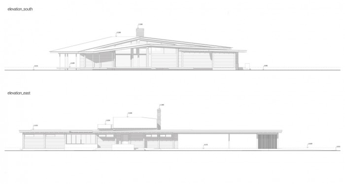 Residence RR - Honka Kersko, jižní a východní pohled, monom