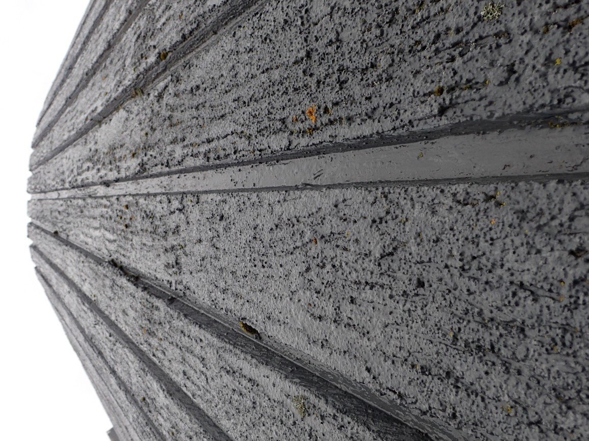 Kostel Blönduósskirkja, detail textury, Maggi Jónsson, 1982-1993