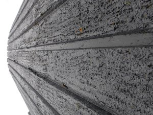 Kostel Blönduósskirkja, detail textury, Maggi Jónsson, 1982-1993