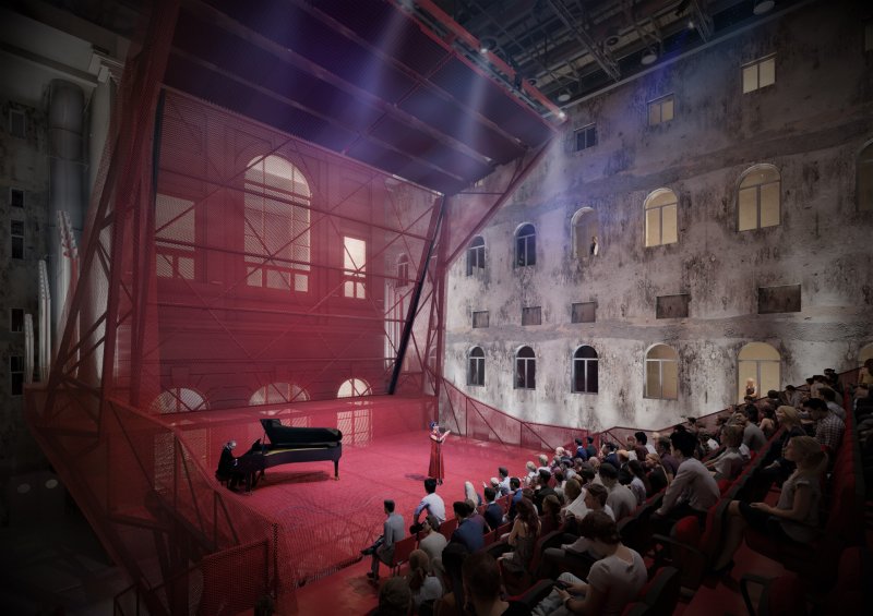 Petr Hájek Architekti dokončují multifunkční sál v Císařských lázních v Karlových Varech