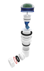 Bezvodý pisoár EcoStep předchází typickému zápachu díky přátelským bakteriím.