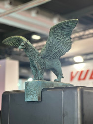 Návštěvníky zaujala zejména realizace s tyrkysovou figurou gryfa.