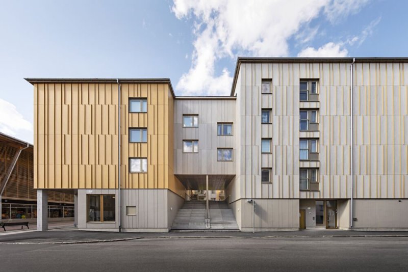 Bytový dům Frigg ve městě Skellefteå na severovýchodě Švédska