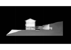 Rekonstrukce venkovského objektu doplněná betonovou přístavbou, model, Jordi Hidalgo Tané