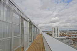 Grand Parc Bordeaux, střešní terasa, Lacaton & Vassal architectes, Frédéric Druot Architecture, Christophe Hutin Architecture