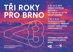 Tři roky pro Brno, pozvánka na výstavu.