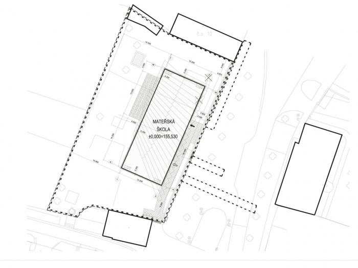 Atelier 8000 (Martin Krupauer, Jiří Střítecký), Mateřská škola v Dobříni, situace - foto