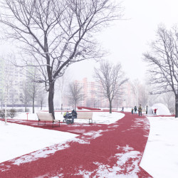 Studia Peer a AXXI navrhla lávky na slovenské sídliště Petržalka obohacující veřejný prostor