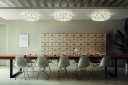 Bílý strop rozkvetlý Květy života La Vie od Adriana Rachela.