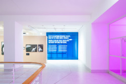 Každé tvůrčí období je instalováno poněkud odlišně. (Výstava Libuše Jarcovjaková, ateliér AnnaMAT)