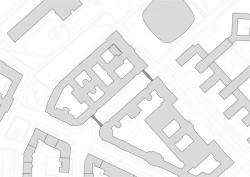 Spojovací lávky VŠCHT, Opočenský Valouch architekti, situace